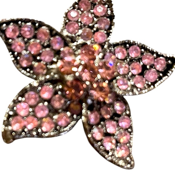 None Jewelry - Pink gemstone Star fish brooch vintage